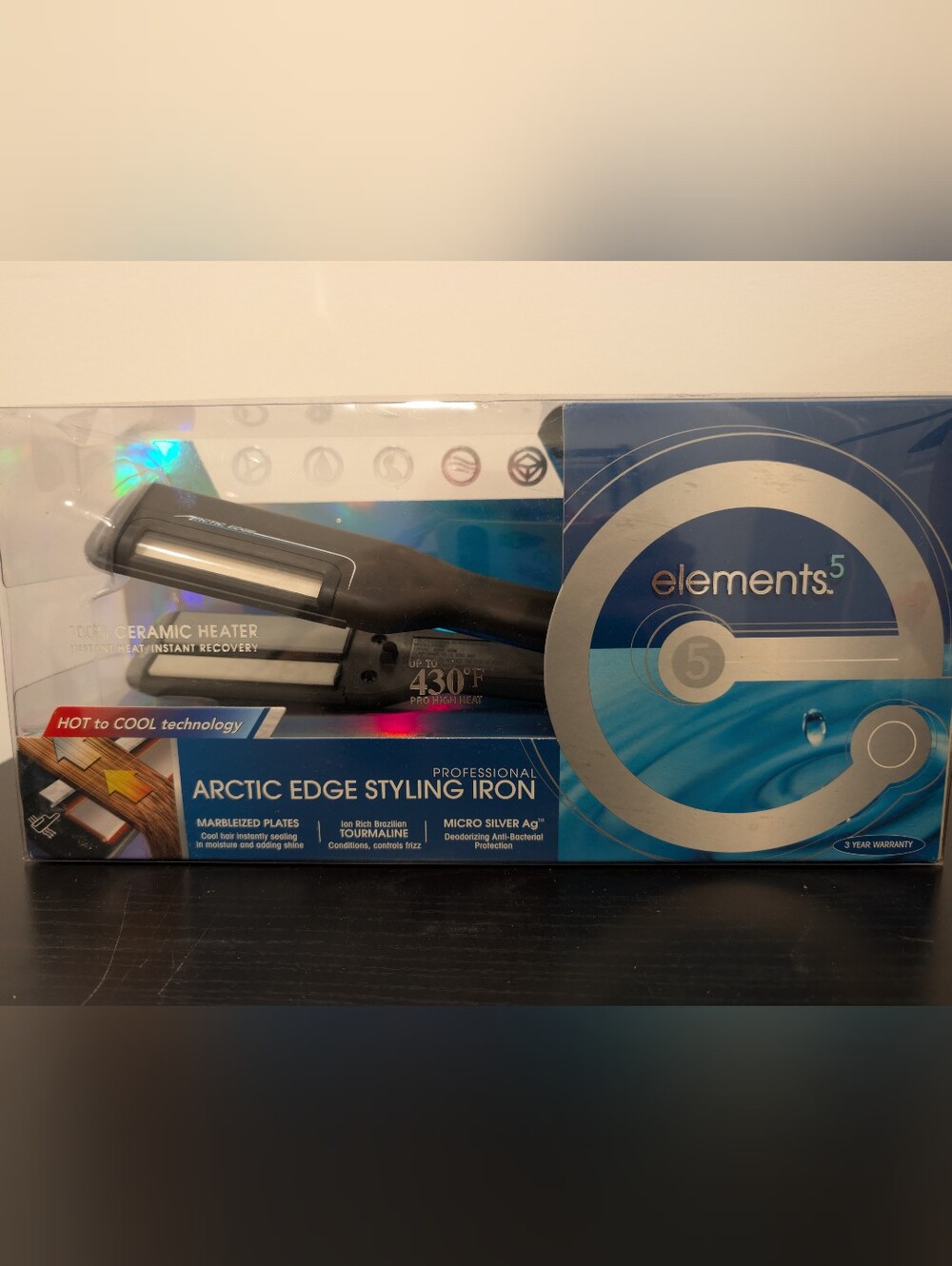 Elements 5 Arctic Edge Ceramic hair styling tool